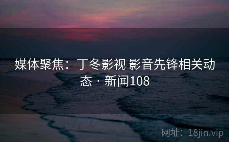 媒体聚焦：丁冬影视 影音先锋相关动态 · 新闻108  第1张